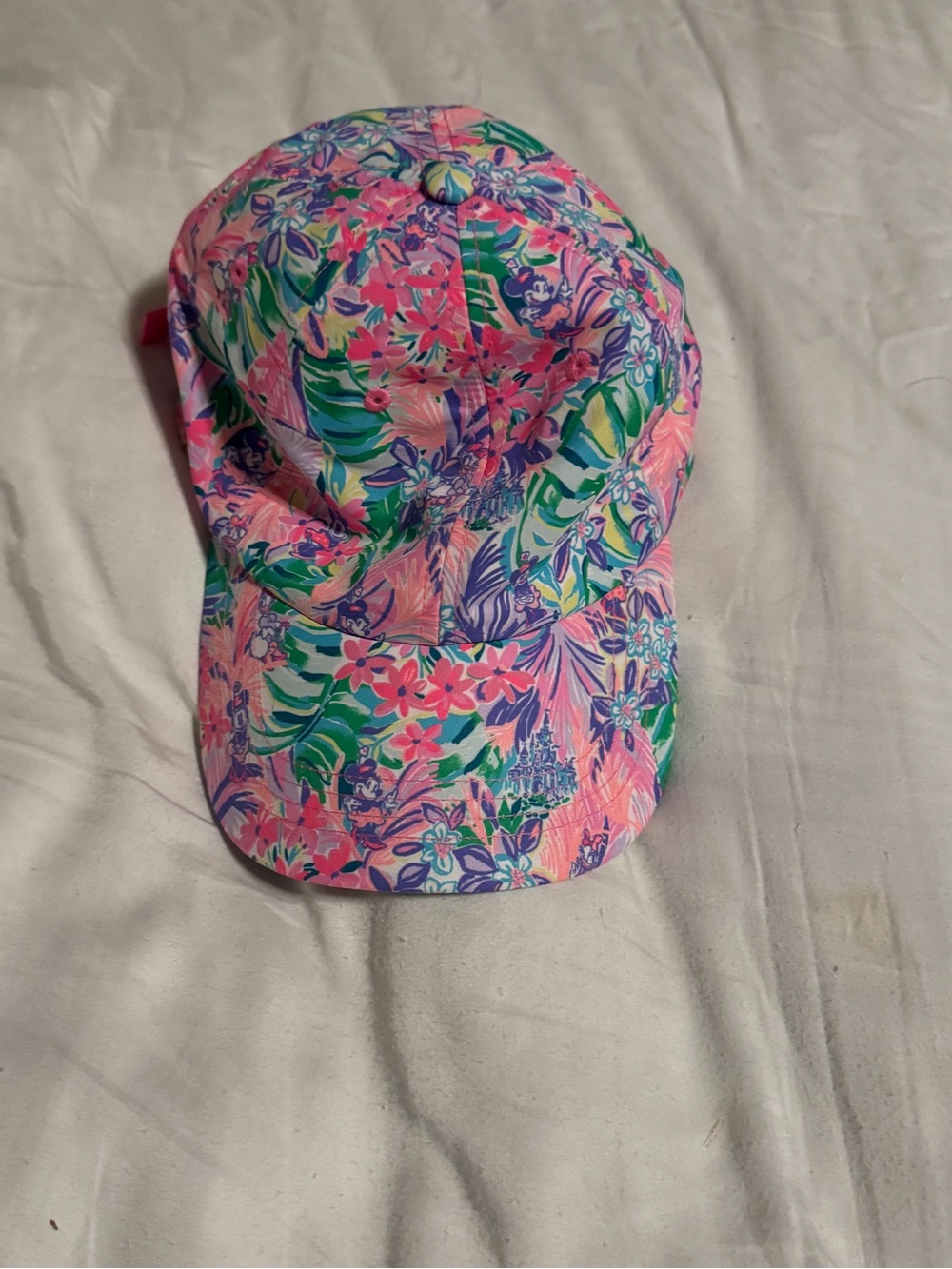 Lilly Pulitzer Pink & Green Floral Baseball Hat